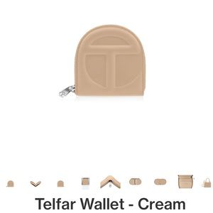 Telfar cream wallet